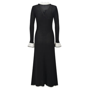 Orane Lace-Trim Knit Midi Dress | WINTERES