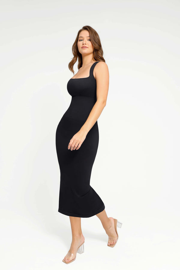 Shapewear Dress Seamless Bodycon Outerwear Long Dress Winteres