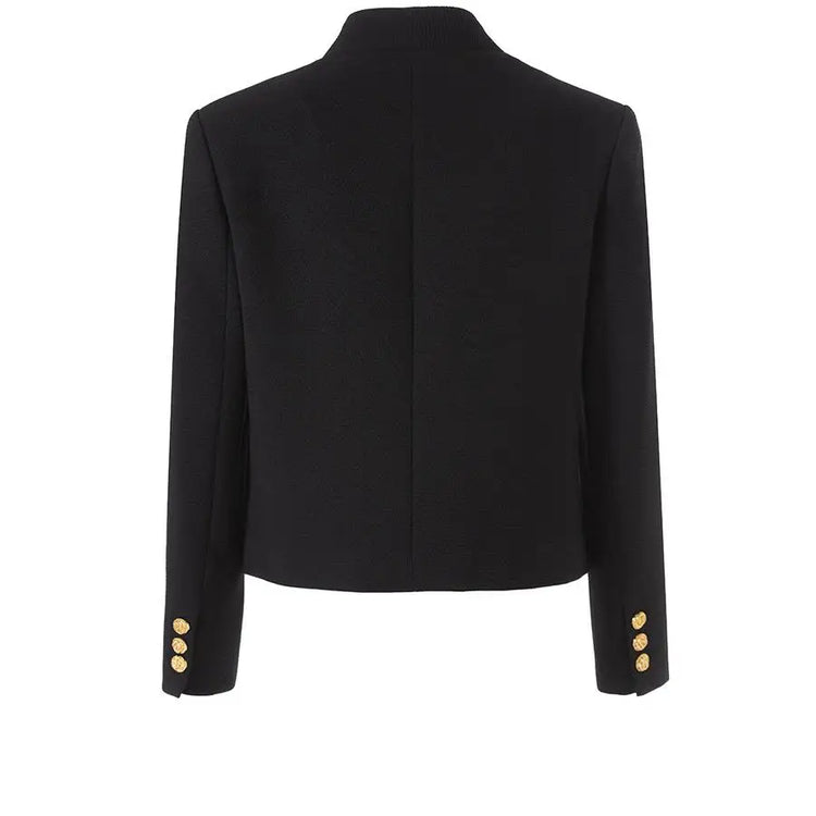 Elegant V-Neck Single Button Blazer Winteres