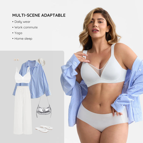 Waistdear – Soutien-gorge Minimiseur Confortable Grande Taille à Couverture Complète pour Femme, sans Armature, Rembourré Push-up