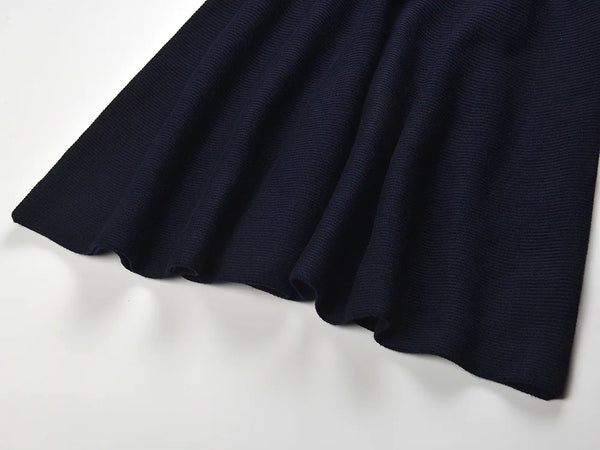 Navy blue fabric on a white background