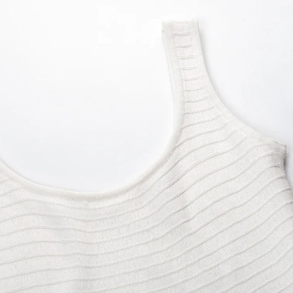Maiwenn Scoop-Neck Knit Mini Dress | WINTERES