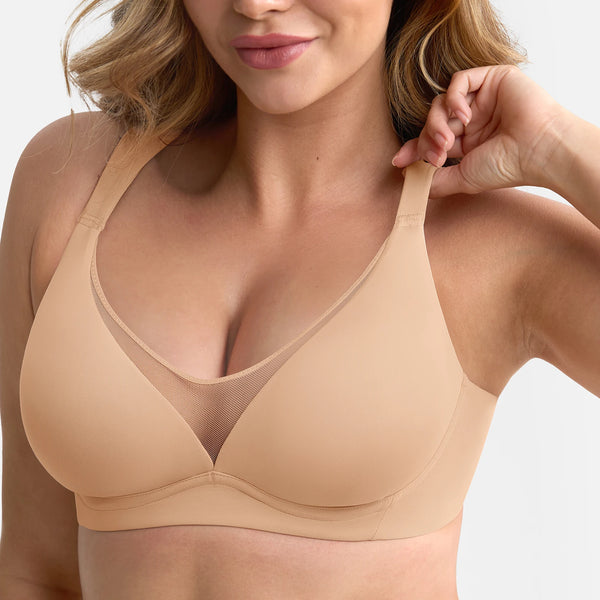 Waistdear – Soutien-gorge Minimiseur Confortable Grande Taille à Couverture Complète pour Femme, sans Armature, Rembourré Push-up