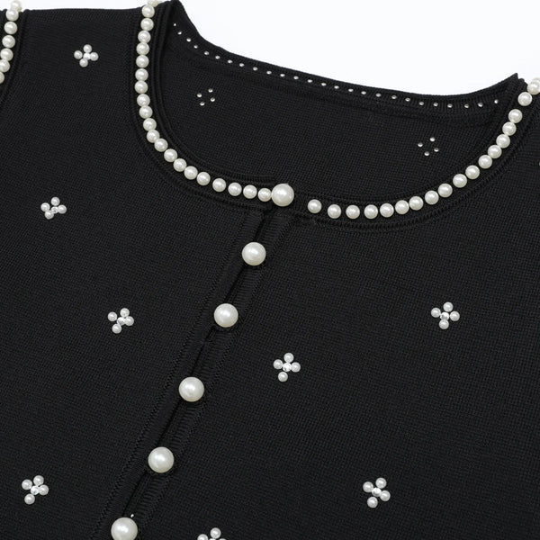 Beaded Knit Top & Skirt Set Winteres