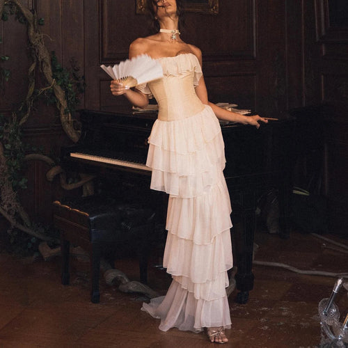 2 Pieces Elegant and Pretty Lace-Up Corset Winteres