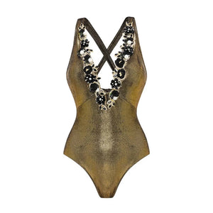 Sahara Diamond V-Neck High-Waist Bikini Winteres