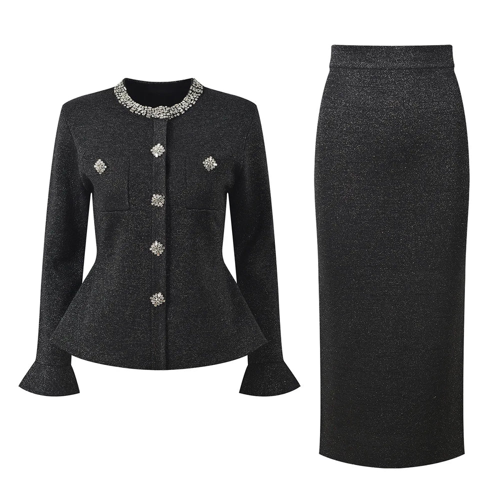 The Eclat Ruffle Knit Set Winteres