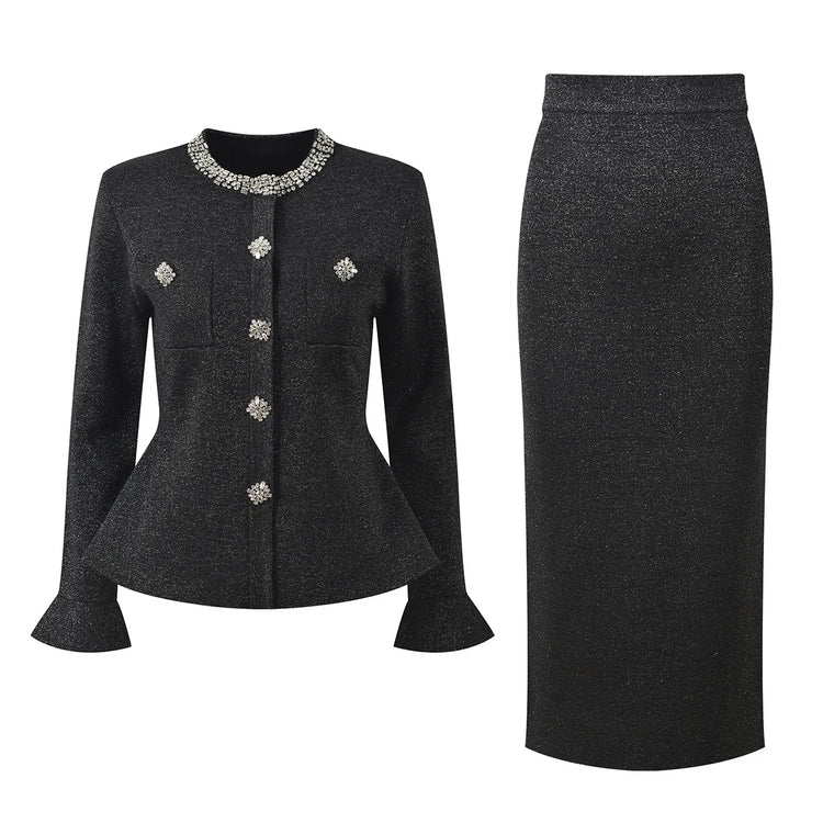 The Eclat Ruffle Knit Set Winteres