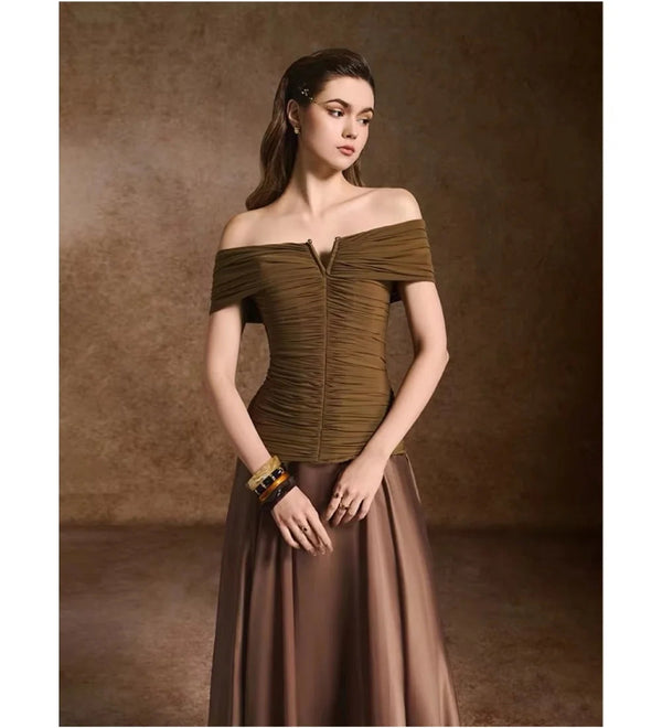 Inlaida pleated Maxi dress Winteres