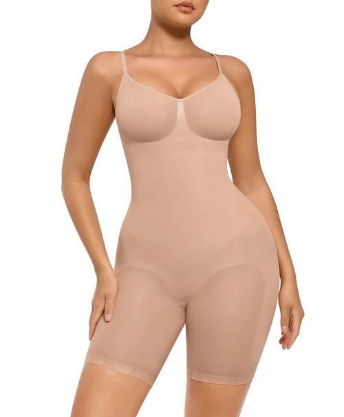 Mid-Thigh Bodysuit Shaper – Abdominal & Tummy Control Shapewear Winteres
