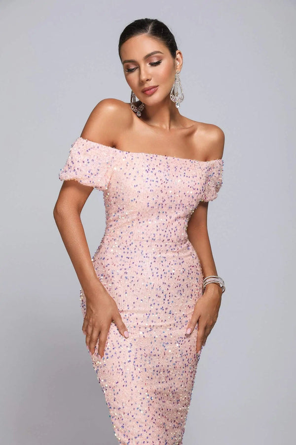 Pinky Midi Sequin Dress Winteres