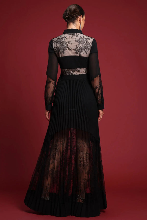 Women Chic IEllyson Romantic Flowy Long Sleeve Cut Out Lace Maxi D Ladies Bodycon Occassion Birthday Cocktail Prom Party Dresses