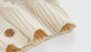 Embroidered V-Neck Knit Cardigan