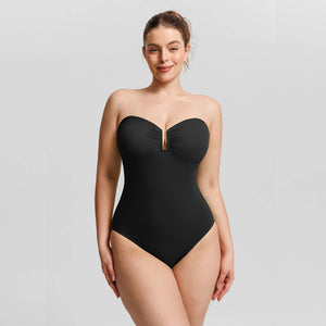 Strapless Tummy-Control Swimsuit