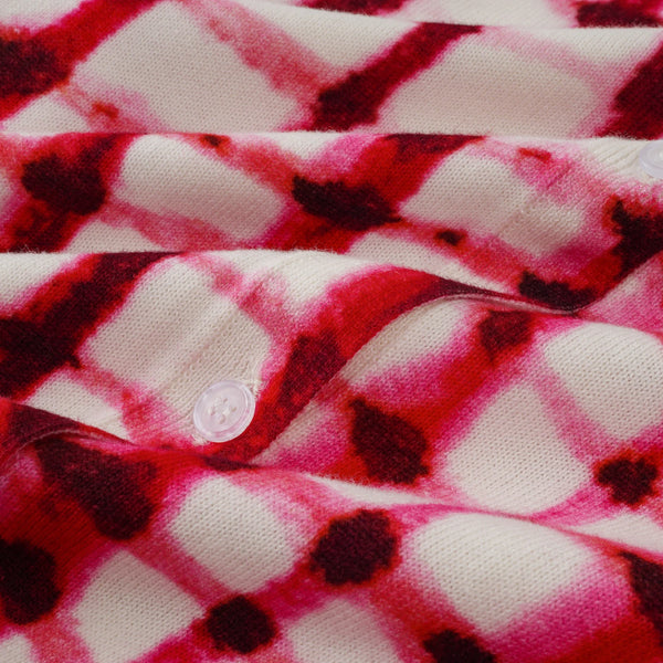 Plaid Print Fashion Knit Cardigan Winteres