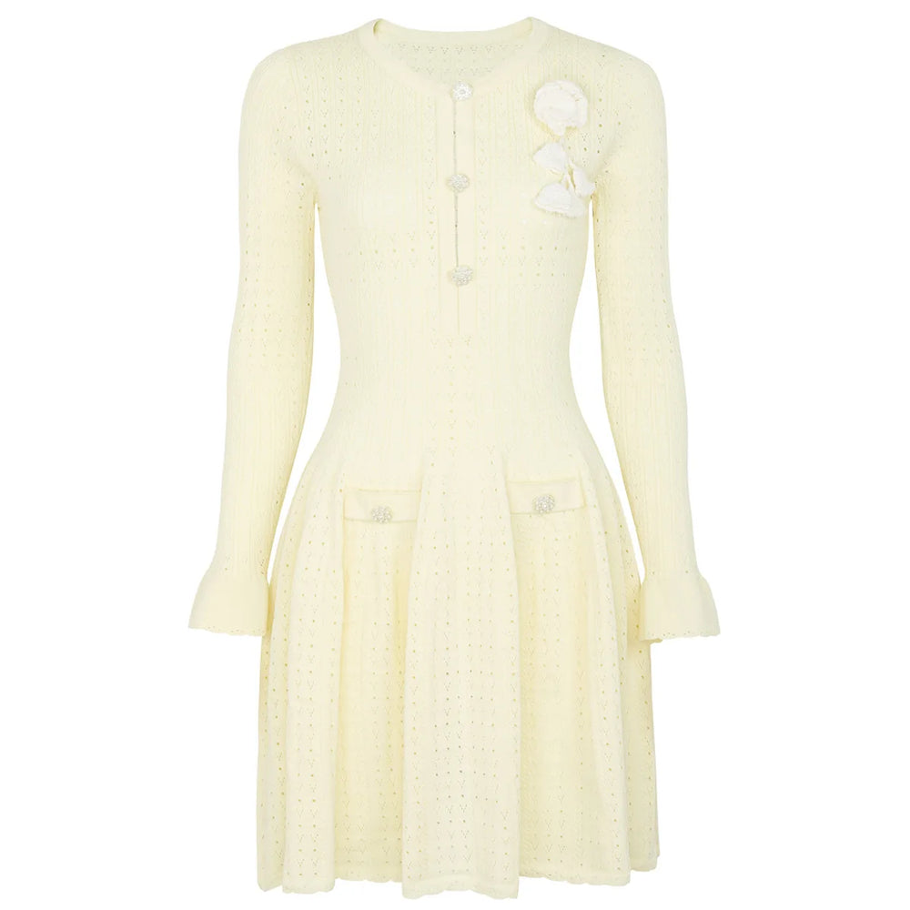 Freya Knit Mini Dress – Pink-Fuchsia Mini Dress – Winteres