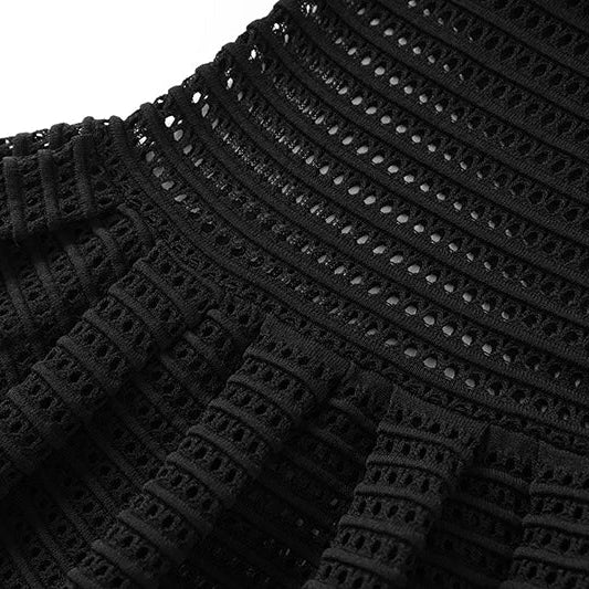 Cesarine Open-Knit Mini Dress | WINTERES