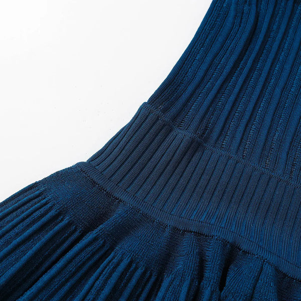 Cleophee Pleated Knit Mini Dress | WINTERES