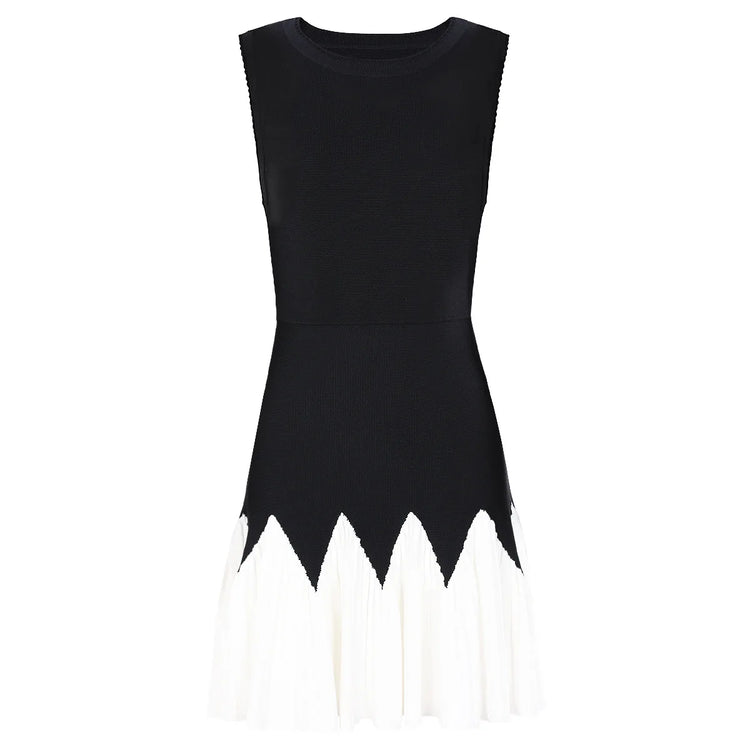 Maelle Contrast Knit Midi Dress Winteres