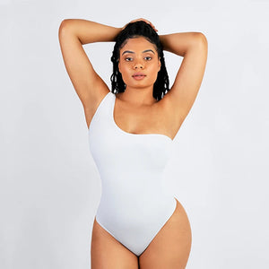 Seamless slimming thong bodysuit with one arm Winteres