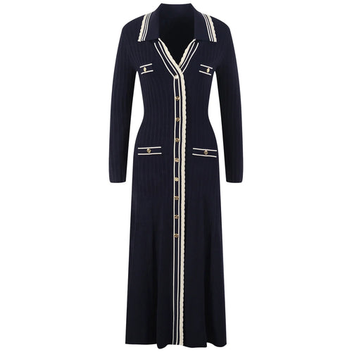 Robe longue en maille Nia