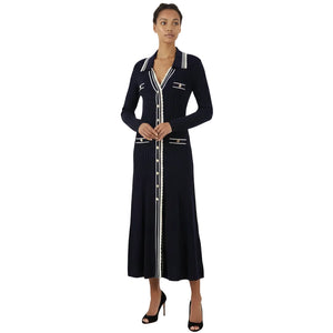 Robe longue en maille Nia