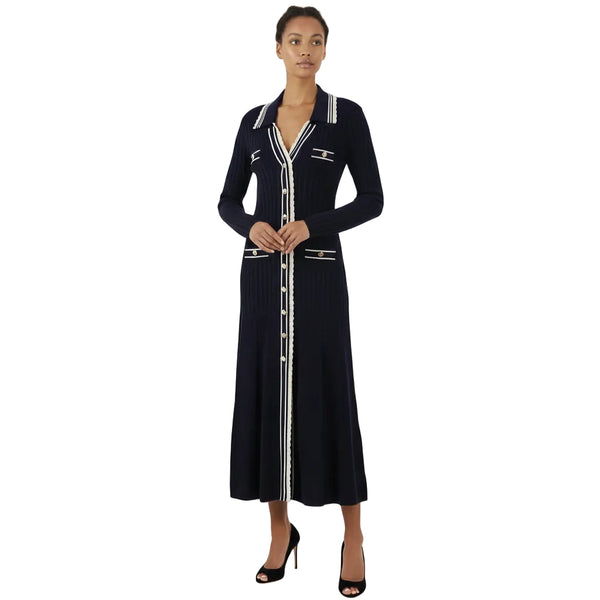 Robe longue en maille Nia