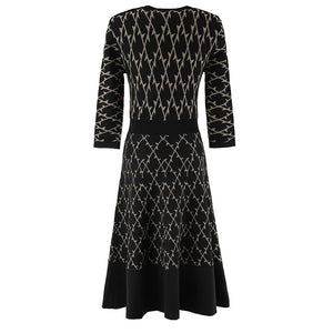 Astrid Button Knit Midi Dress