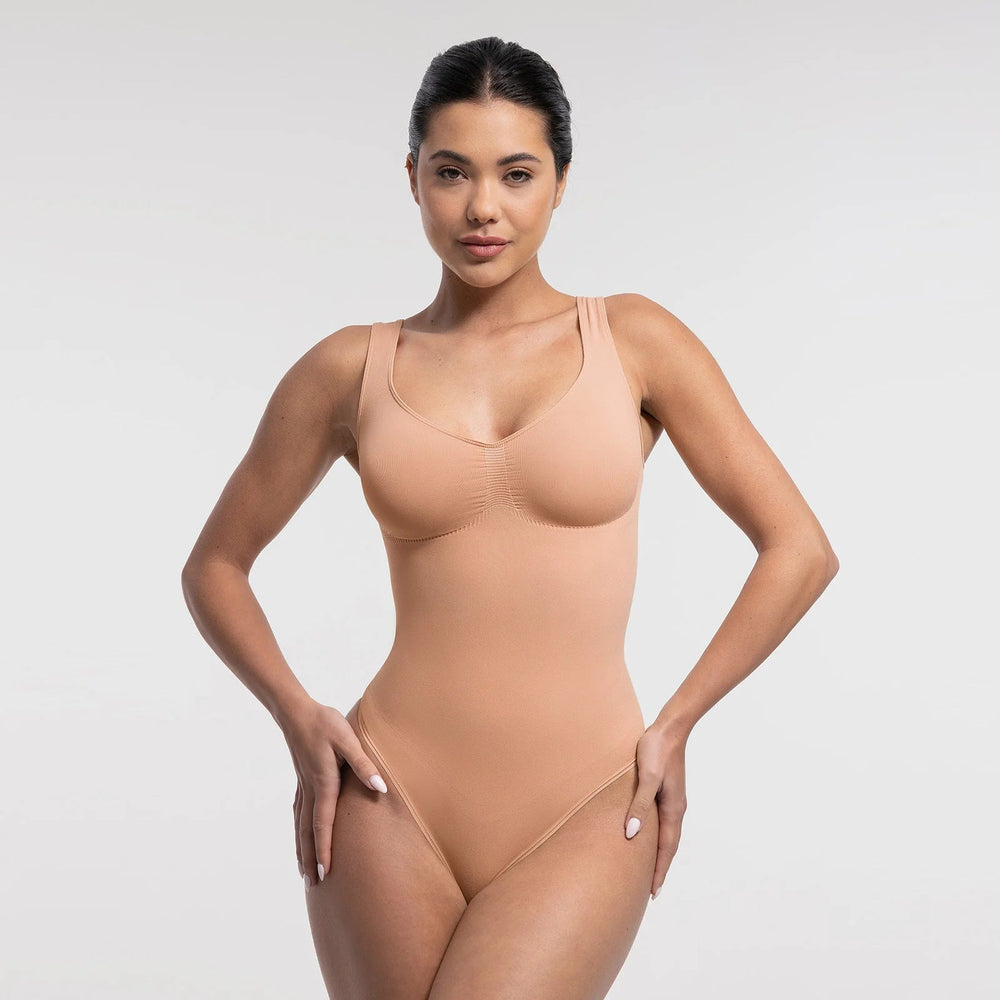 Eco-Friendly Diamond Neck Seamless Shaper Bodysuit Winteres