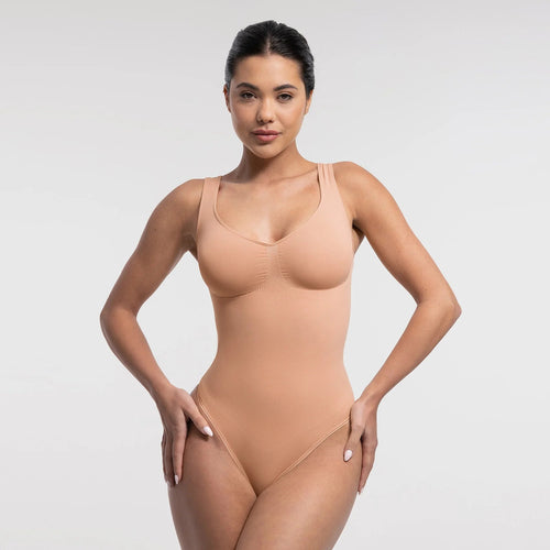 Eco-Friendly Diamond Neck Seamless Shaper Bodysuit Winteres