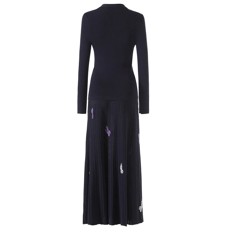 Caitlin Cardigan & Midi Skirt Set Winteres