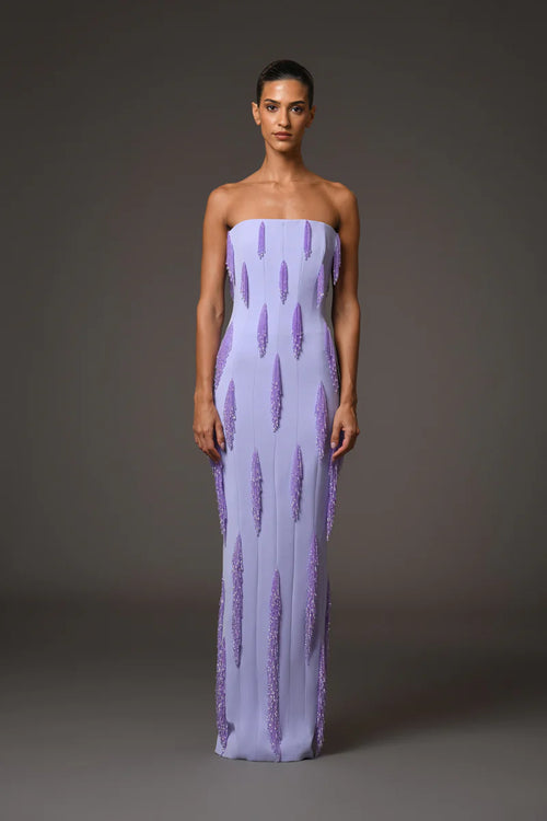 Angela Davis Maxi Dress – Purple-Light Dress – Winteres