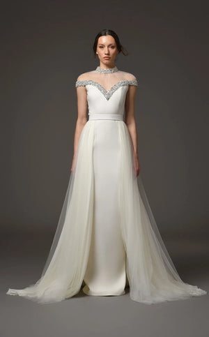 Robe de sirène Lea à perles et clous