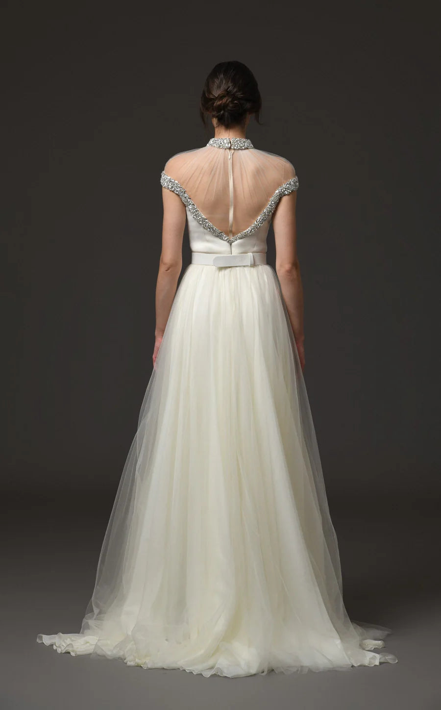 Robe de sirène Lea à perles et clous