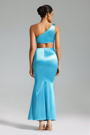 Eugenie Satin Maxi Dress