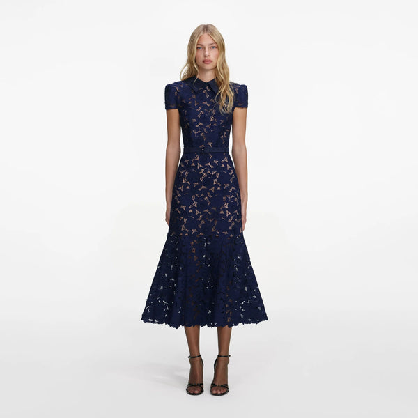 Heloine Lace Midi Dress