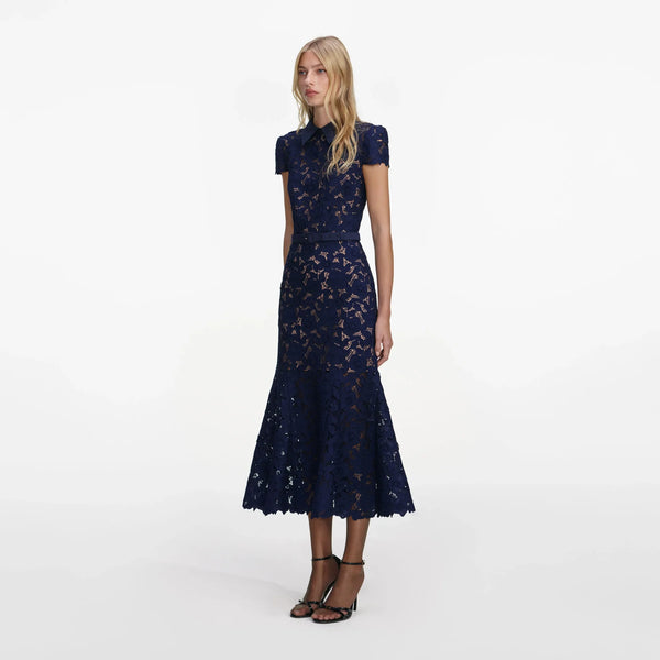 Heloine Lace Midi Dress