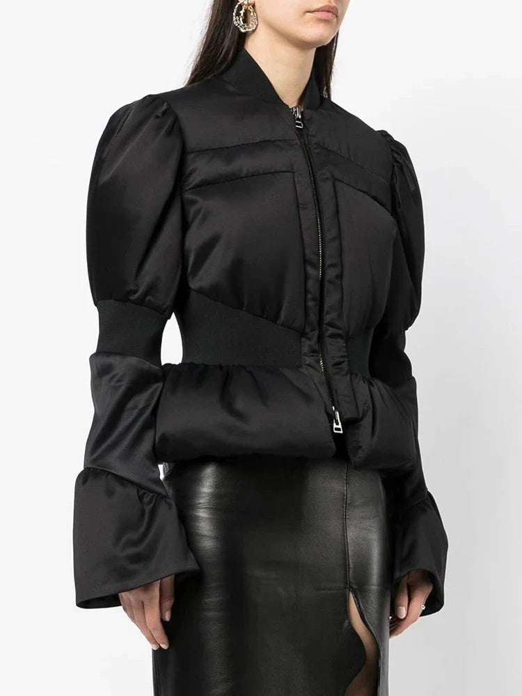 Sculpted Horn Sleeve Coat Winteres