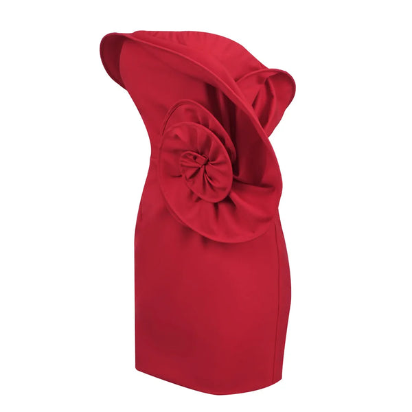 Get ready to turn heads in our New Women Strapless Florals Bodycon Mini Bandage Dress. This stunning dress celebrates your birthday, making it the perfect outfit for