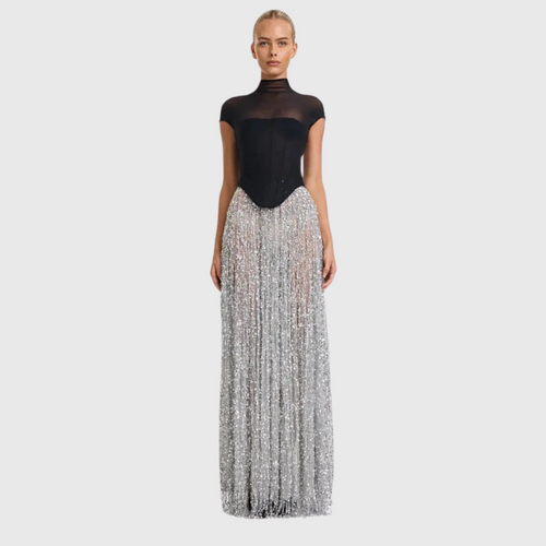 Zayie Long Skirt Fringe Set Winteres