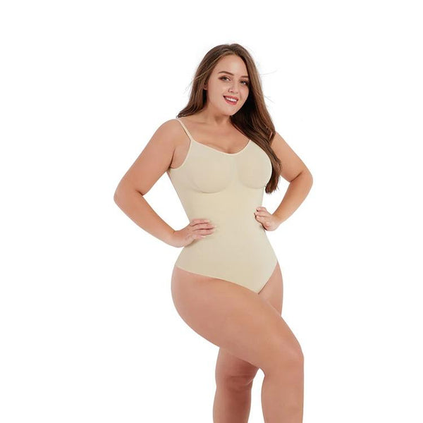 Seamless Bodysuit Shapewear Backless Thong with Tummy Control Winteres