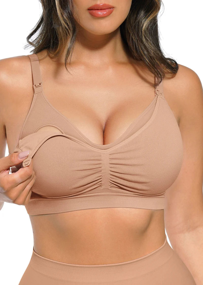 Seamless Maternity Wirefree Nursing Sculpting Bra Winteres