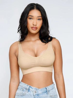Seamless body-shaping deep-cup push-up bra Winteres