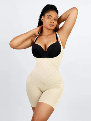 Seamless Liquid Spandex Body Shaper Butt Lifter Shapewear Open-Bust Tummy Trimmer Winteres