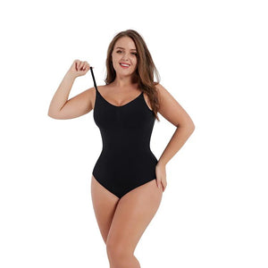 Seamless Bodysuit Shapewear Backless Thong with Tummy Control Winteres