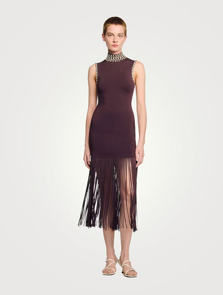 Robe longue en maille Grace