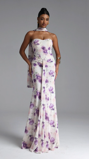 Felicie Mesh Maxi Dress