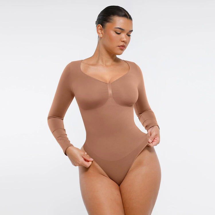 Seamless Tummy-Control Thong Bodysuit Winteres