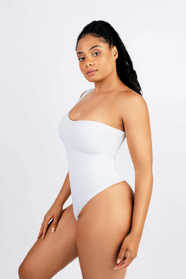 Seamless slimming thong bodysuit with one arm Winteres