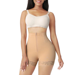 Colombian Shapewear Shorts with Hooks – Tummy Control & BBL Effect Winteres